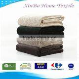 2015 Hot Sale 100% Polyester Warm Fabric Home Textile Honeycomb Popcorn-Stitch Solid Waffle Weave Blanket thumbnail-1