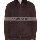 Red Wine First Woolen Down Jackets With Fur Collar thumbnail-4