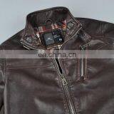 Lastest Fashion Mens Spring Slim Fit Handsome Leather Jacket for Men thumbnail-5