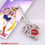 New Style Hot Silver Moon Sailor Moon Key Chain Wholesale Fashion Anime SailorMoon Key Chain for Kid