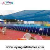 Metal Frame Square Blue Inflatable Swimming Pool, Inflatable Water Pool, Plastic Swimming Pool