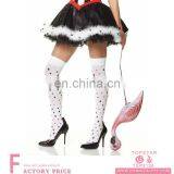 Colorful Dress Socks White Christmas Stocking Cuban Heel Stocking thumbnail-1