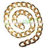 Gold Plated Metal Chain, size: 2x11mm, approx 6.9 meters in a Kg.