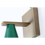 Green With Brass Color Wall Lights With E27 thumbnail-4