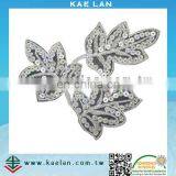 Custom Flower Design Sequin Embroidery for Garment thumbnail-4