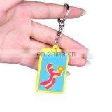 Cute Nice Promotional Car Shape Silicone Keyring With Logo Keychains thumbnail-5