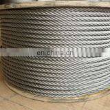High Strength Aisi304 316 6x19 1x19 7x7 6x19 Stainless Steel Wire Rope 10mm 12mm Price per Meter thumbnail-7