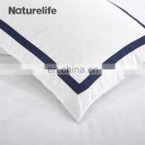 Beautiful Hotel Geometric Design Queen Twin White Navy 100% Polyester Bedding Duvet Cover Set thumbnail-3