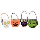 New Customized Printed Skeleton LED Blue Gift Felt Bag for Halloween Crafts thumbnail-5