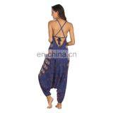 Wholesale Ladies Sexy Loose Drop Crochet R African Print Floral Rompers Clubwear Jumpsuits thumbnail-4