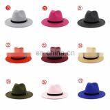Woolen Felt Hat Panama Jazz Fedoras Hats Tassel Pearl Vintage Cap Formal Party And Stage Top Hat for Women Men Unisex thumbnail-5