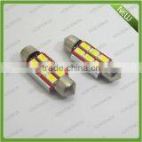 Warm White Festoon Bulb 92lm 42mm 6SMD 5630 Cob LED C5W C10W Interior Car Light