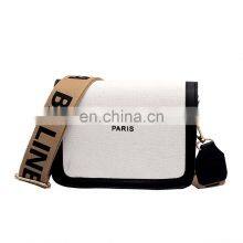 2021 Fashion Niche Design Small Square Bags Summer Letter Wide Strap Shoulder Messenger Bags Women Purse And Handbags Louis Bags thumbnail-5