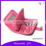 Pink PVC Bag With Coin Purse Manicure Set for Women