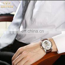 KINYUED J010 High End Mechanical Watches Leather Band Pendulum Automatic Movement Men Watch thumbnail-5