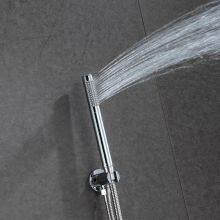 Shower Set With 12inch Round Shower Head Showr Arm 304 Stainless Steel LED Showerhead thumbnail-5