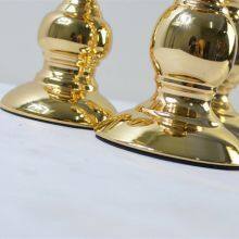 Retro Candlestick Home Restaurant Gold Candlestick Dinner Desktop Decorative Wrought Iron Candlestick Ornaments thumbnail-3
