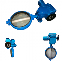 Automatic 90 Degree DN450 Electric Motor Operated WCB Butterfly Valve thumbnail-1