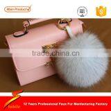 STABILE Customized Fur Hat Patterns Raccoon Pompom Blue Fur Ball thumbnail-6