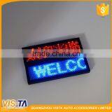 USB Charging Wireless Mini Display Car LED Table Board Car LED Digital Display Board Red Blue Green Digital LED Badge