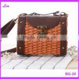 Fashion Girl's Beige Paper Straw Craft Bag thumbnail-2