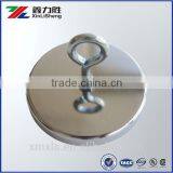 Ferrite 80mm Dia.Magnetic Mount Hook,57lb Chrome Plated