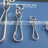 Nikle Plated Smplex Hook With Chain Swivel Ring 4293W 25MM-120MM thumbnail-5