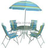 Garden Table Sets,Bistro Table Sets,Patio Table Sets,6 Pcs Tabel Sets,Folding Chair Sets thumbnail-1