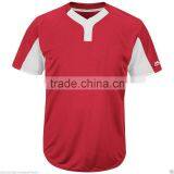 Superior Quality New Design Custom Two Button Placket and Embroidery Baseball Jerseys thumbnail-5