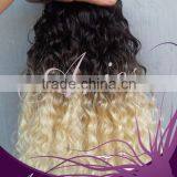Brazilian Ombre Hair Extensions Two Tone Human Hair Weft thumbnail-2