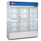 Three Glass Door Commercial Display Refrigerator