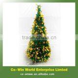 Mini Pre-Lit Folded Decorative Pop up Tinsel Christmas Tree With Ornament thumbnail-1