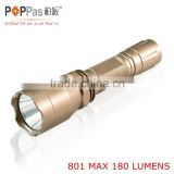 POPPAS 801 XPE 3w led reflector rechargeable flashlight