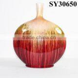 Small Indoor Glazed Chinese Porcelain Vase thumbnail-2