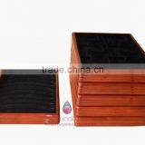 High-end Glossy Stackable Wooden Jewelry Display Tray thumbnail-2