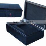 High Glossy Lacquering Black Wooden Box Factory