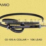CE 105 + 106-A Diamond Dog Leads With Collar thumbnail-1