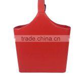 Leather Leather Leather Basket Basket Storage Basket Leather Hand Basket PU Gift Basket Pseudoderm Food Basket thumbnail-3