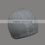 CHARACTER GREY EMBROIDERY BEANIE HATS WHOLESALE WITH WOVEN LABEL thumbnail-2