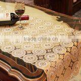 High Quality Golden and Printed Disposable PVC Lace Table Cloth