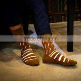 High Quality OEM Services Men Custom Colorful Combed Cotton Dress Socks, Cotton Business Mid-Calf Socks, Happy Funny Men Socks thumbnail-2