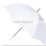 White Umbrella 23 INCH 8 RIB Auto Open Promotion White Umbrella Quality Wooden White Color Umbrella With Wood Shaft Wood Handle thumbnail-1