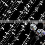 Silver Rectangular Crystal Light Home Chandelier With Crystal Balls thumbnail-6