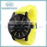 Big Dial Silicon Rubber Wristband Watches For Women thumbnail-3