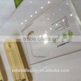 Wholesale Acrylic Glass Block, Price Display Block, Leaflet Holder thumbnail-6