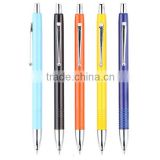 Promotional retractable mental ball pen from China