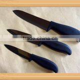 Best Ceramic Kitchen Knife Set Black Mirror Finish Blade 4"+5"+6" Assorted Knives Set thumbnail-1