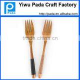 7.1 Inch Wooden Forks - Disposable Wood Cutlery Silverware thumbnail-4