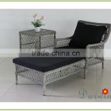 Sun loungers with side table garden rattan sofa lounger