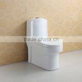 White Glazed One Piece Ceramic 100mm 200mm 300mm S TrapToilet thumbnail-4